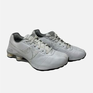 Nike Shox Deliver Big Kid 6Y Women Sz 8 615981-100 Leather White Sneaker